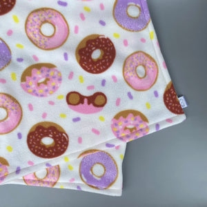 Custom size donut fleece cage liners made to measure - Donuts