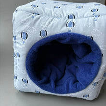 Load image into Gallery viewer, Hot air balloon full cage set. Cube house, snuggle sack, tunnel cage set for hedgehog or small pet.
