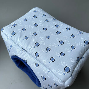 LARGE hot air balloon cosy bed. Cosy cube. Cuddle Cube. Snuggle house. Fleece hidey. Padded house for guinea pigs.