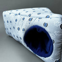 Load image into Gallery viewer, Hot air balloon corner house. Hedgehog and small pet cube house. Padded fleece lined house.