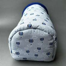 Load image into Gallery viewer, Hot air baloon bunker. Hedgehog and guinea pig bed. Padded fleece lined house.