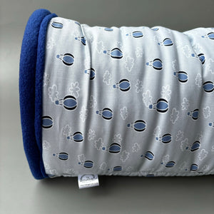 LARGE Hot air balloon guinea pigs stay open tunnel. Padded fleece tunnel. Padded tunnel for guinea pigs.