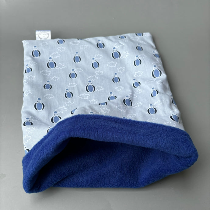 Hot air balloon snuggle sack, snuggle pouch, sleeping bag for hedgehog and small guinea pigs.
