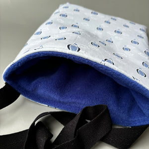 Hot air balloon padded bonding bag, carry bag for hedgehog. Fleece lined pet tote. Pet travel bag.