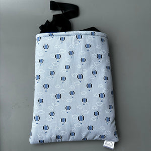 Hot air balloon padded bonding bag, carry bag for hedgehog. Fleece lined pet tote. Pet travel bag.