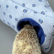 Load image into Gallery viewer, Hot air balloon corner house. Hedgehog and small pet cube house. Padded fleece lined house.