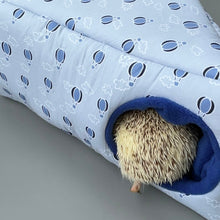 Load image into Gallery viewer, Hot air balloon corner house. Hedgehog and small pet cube house. Padded fleece lined house.