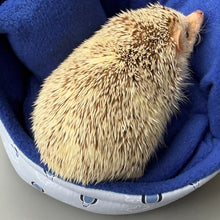 Load image into Gallery viewer, Hot air balloon cuddle cup. Pet sofa. Hedgehog and small guinea pig bed. Small pet beds. Fleece sofa bed.