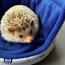 Load image into Gallery viewer, Hot air balloon cuddle cup. Pet sofa. Hedgehog and small guinea pig bed. Small pet beds. Fleece sofa bed.