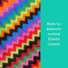 Load image into Gallery viewer, Custom size zig zag fleece cage liners made to measure