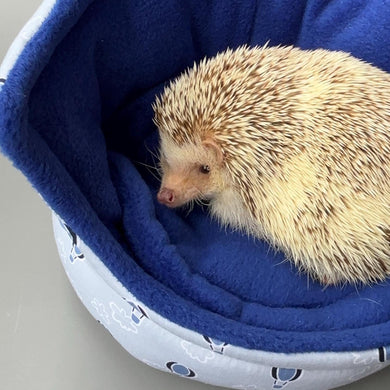 Hot air balloon cuddle cup. Pet sofa. Hedgehog and small guinea pig bed. Small pet beds. Fleece sofa bed.