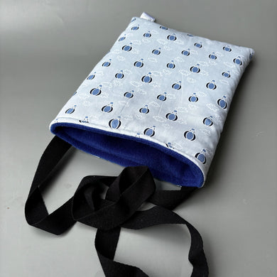 Hot air balloon padded bonding bag, carry bag for hedgehog. Fleece lined pet tote. Pet travel bag.