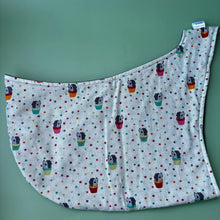 Load image into Gallery viewer, Hogs in pots bonding scarf for hedgehogs and small pets. Bonding pouch. Fleece lined.