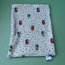 Load image into Gallery viewer, Hogs in pots snuggle sack, snuggle pouch, sleeping bag for hedgehogs and small animal bedding. Fleece lined.