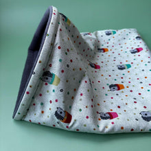 Load image into Gallery viewer, LARGE Hogs in pots snuggle sack. Snuggle pouch for guinea pigs