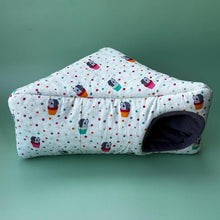 Load image into Gallery viewer, Hogs in pots full cage set. Corner house, snuggle sack, tunnel cage set for hedgehog or small pet.