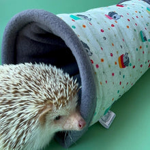 Load image into Gallery viewer, Hogs in pots full cage set. Corner house, snuggle sack, tunnel cage set for hedgehog or small pet.