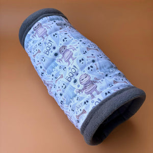 Halloween mummy and ghosts full cage set. Corner house, snuggle sack, tunnel cage set for hedgehog or small pet.