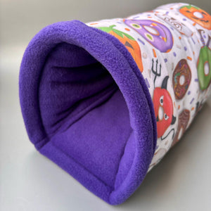 Halloween donuts bunker. Hedgehog and guinea pig bed. Padded fleece lined house.