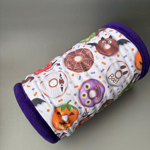 Halloween donuts mini set. LARGE size tunnel, LARGE snuggle sack and toys. Fleece bedding.