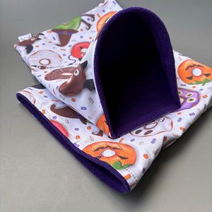 Halloween donuts full cage set. Tent house, snuggle sack, tunnel cage set for hedgehog or small pet.