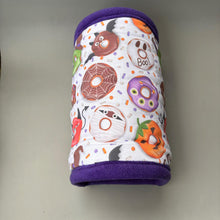 Load image into Gallery viewer, LARGE Halloween donuts full cage set. Large house, large snuggle sack, large tunnel cage set for chunky hedgehogs and guinea pigs.