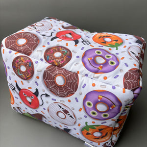 LARGE Halloween donuts cosy bed. Cosy cube. Cuddle Cube. Snuggle house. Fleece hidey. Padded house for guinea pigs.