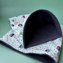 Load image into Gallery viewer, LARGE Hogs in pots snuggle sack. Snuggle pouch for guinea pigs
