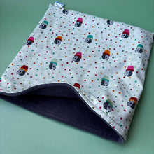 Load image into Gallery viewer, LARGE Hogs in pots snuggle sack. Snuggle pouch for guinea pigs