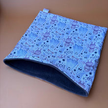 Load image into Gallery viewer, LARGE Halloween mummy and ghosts snuggle sack. Snuggle pouch for guinea pigs
