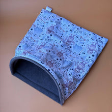 Load image into Gallery viewer, LARGE Halloween mummy and ghosts snuggle sack. Snuggle pouch for guinea pigs