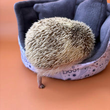 Load image into Gallery viewer, Halloween mummy and ghosts  cuddle cup. Pet sofa. Hedgehog and small guinea pig bed. Small pet beds. Fleece sofa bed.
