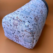 Load image into Gallery viewer, Halloween mummy and ghosts bunker. Hedgehog and guinea pig bed. Padded fleece lined house.