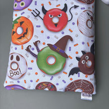Load image into Gallery viewer, Halloween donuts padded bonding bag, carry bag for hedgehog. Fleece lined pet tote. Pet travel bag.