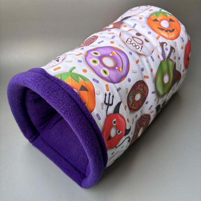 Halloween donuts bunker. Hedgehog and guinea pig bed. Padded fleece lined house.
