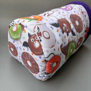 Halloween donuts bunker. Hedgehog and guinea pig bed. Padded fleece lined house.