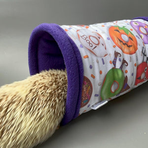 Halloween donuts full cage set. Tent house, snuggle sack, tunnel cage set for hedgehog or small pet.