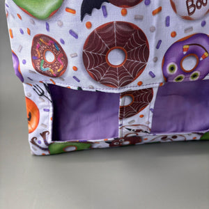 Halloween donuts guinea pigs hanging hay bag for guinea pigs. Cotton hay feeder.