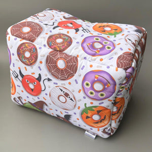 LARGE Halloween donuts cosy bed. Cosy cube. Cuddle Cube. Snuggle house. Fleece hidey. Padded house for guinea pigs.