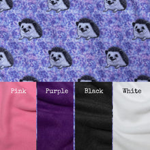 Load image into Gallery viewer, Happy Quills snuggle sack, snuggle pouch, sleeping bag. Small animal bedding. Fleece lined hedgehog pouch.