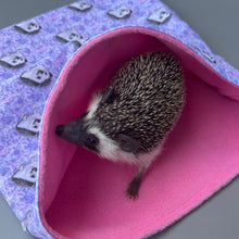 Load image into Gallery viewer, LARGE Happy Quills snuggle sack. Snuggle pouch for pygmy hedgehogs.