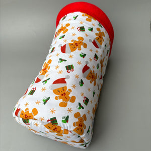 Christmas gingerbread man bunker. Hedgehog and guinea pig bed. Padded fleece lined house.