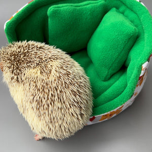 Christmas gingerbread man cuddle cup. Pet sofa. Hedgehog and small guinea pig bed. Small pet beds. Fleece sofa bed.