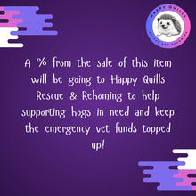 Load image into Gallery viewer, Happy Quills snuggle sack, snuggle pouch, sleeping bag. Small animal bedding. Fleece lined hedgehog pouch.