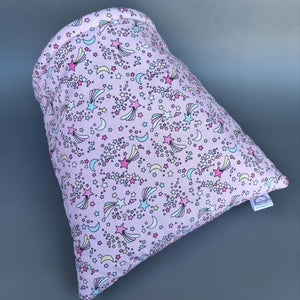 LARGE shooting stars guinea pig cosy snuggle cave. Padded stay open snuggle sack. Fleece pet bed. Stay open padded cave.