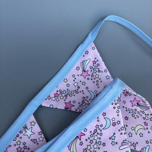 Shooting stars miniature bunting. Viv decorations. Cage decorations.
