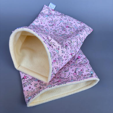 Shooting stars snuggle sack, snuggle pouch, sleeping bag for hedgehog and small guinea pigs.