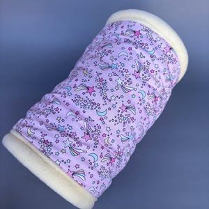 LARGE shooting stars guinea pigs stay open tunnel. Padded fleece tunnel. Padded tunnel for guinea pigs.