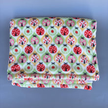 Load image into Gallery viewer, Ladybird cuddle fleece handling blankets for small pets like hedgehogs, guinea pigs, rats, etc. Fleece lap blankets.