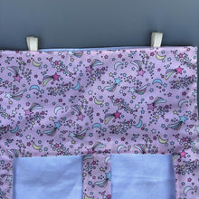Load image into Gallery viewer, Shooting stars hanging hay bag for guinea pigs. Cotton hay feeder.